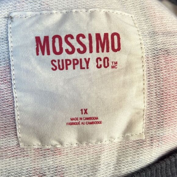 Mossimo Supply Co. Women's Crewneck Printed Plaid Sweatshirt ~ Size 1X - Picture 4 of 5